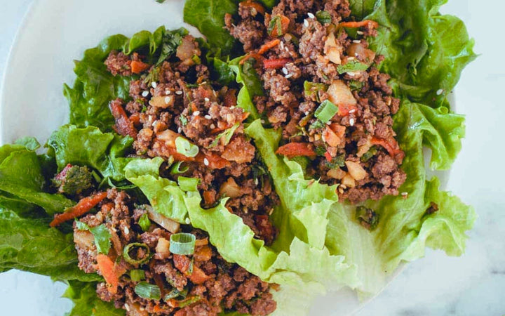 Beef & Veggie Lettuce Wraps: A Quick, High Protein Meal